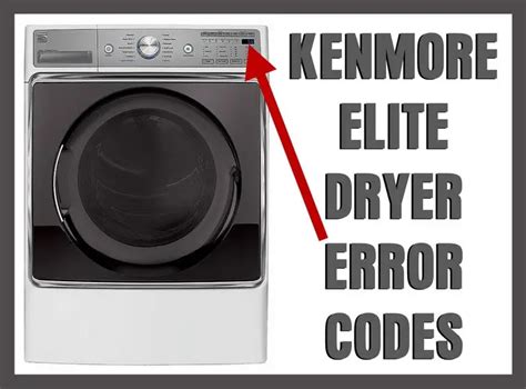 kenmore dryer codes